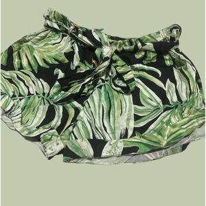 Chaser Palm Leave Shorty Shorts -  Size Medium